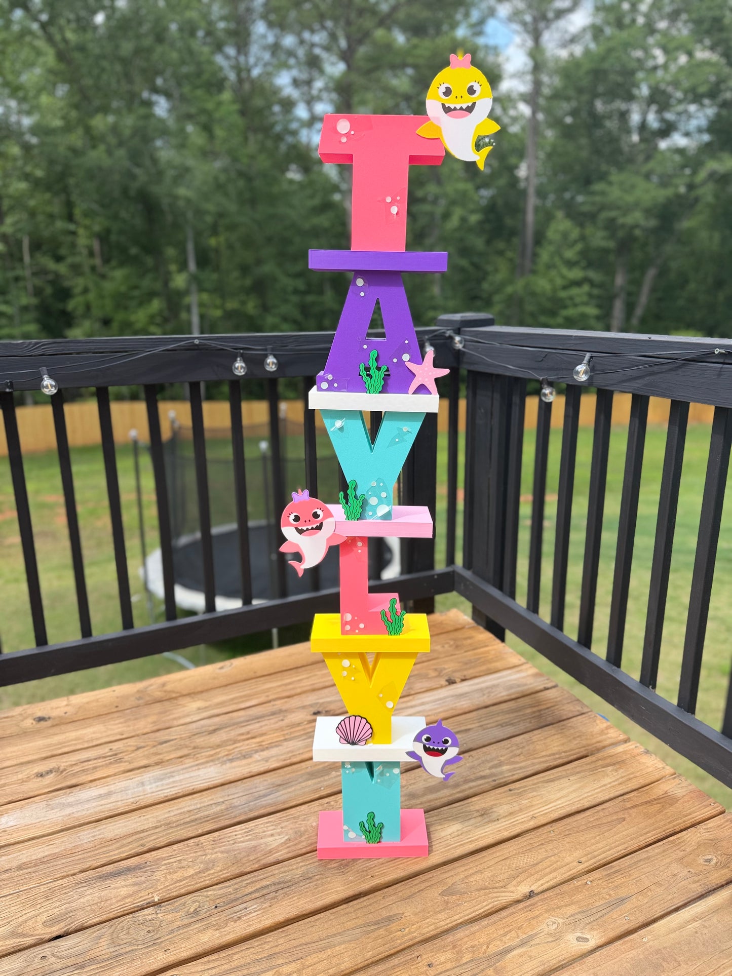 Personalized Stacked Name Letters