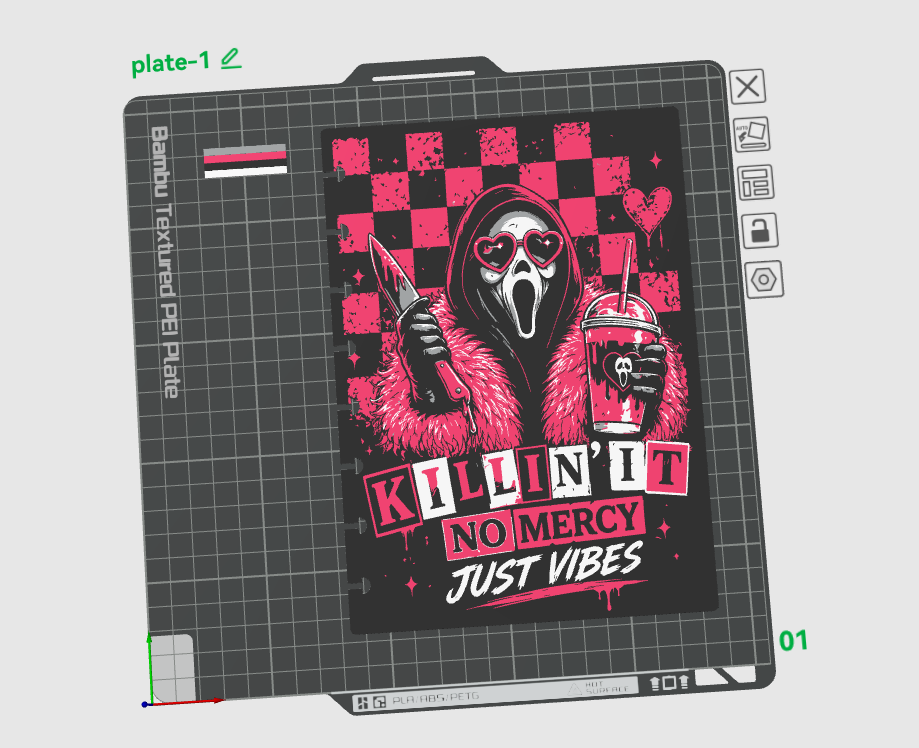 GHOSTFACE A5 NOTEBOOK COVER STL/3MF