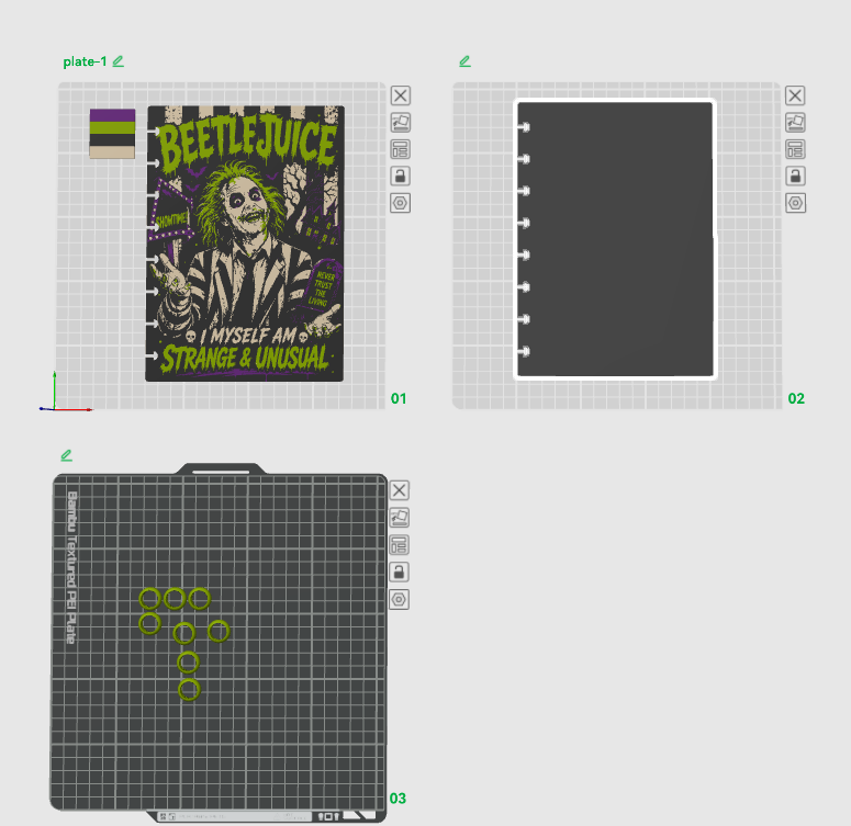 BEETLE JUICE A5 NOTEBOOK COVER STL/3MF