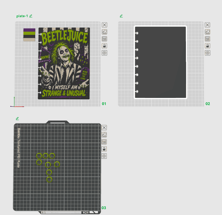 BEETLE JUICE A5 NOTEBOOK COVER STL/3MF