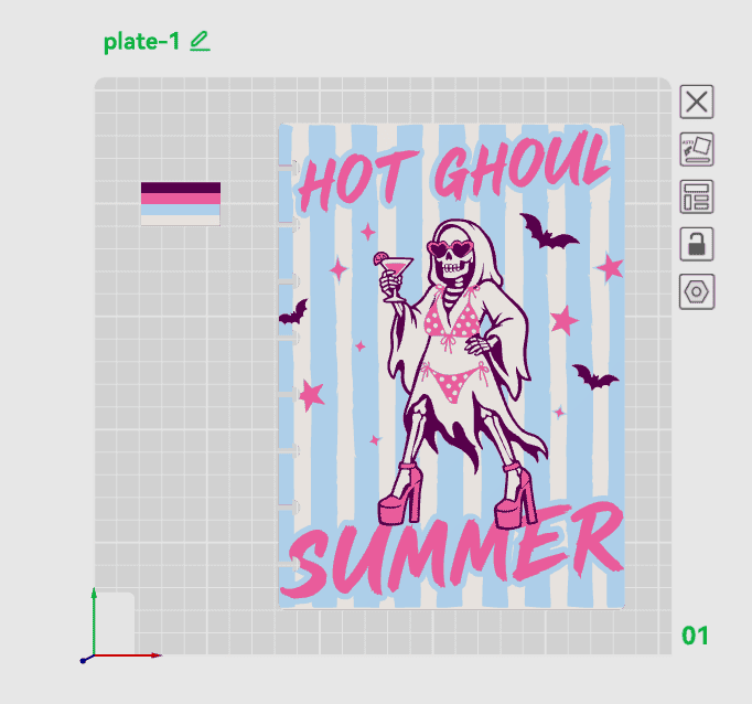 HOT GHOUL A5 NOTEBOOK COVER STL/3MF