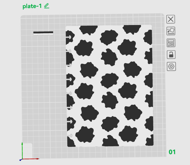 COW PRINT A5 NOTEBOOK COVER STL/3MF