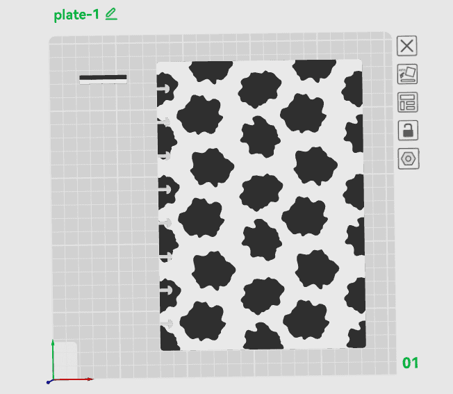 COW PRINT A5 NOTEBOOK COVER STL/3MF