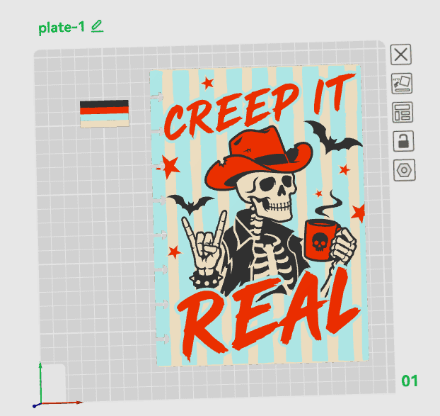 CREEP IT REAL A5 NOTEBOOK COVER STL/3MF
