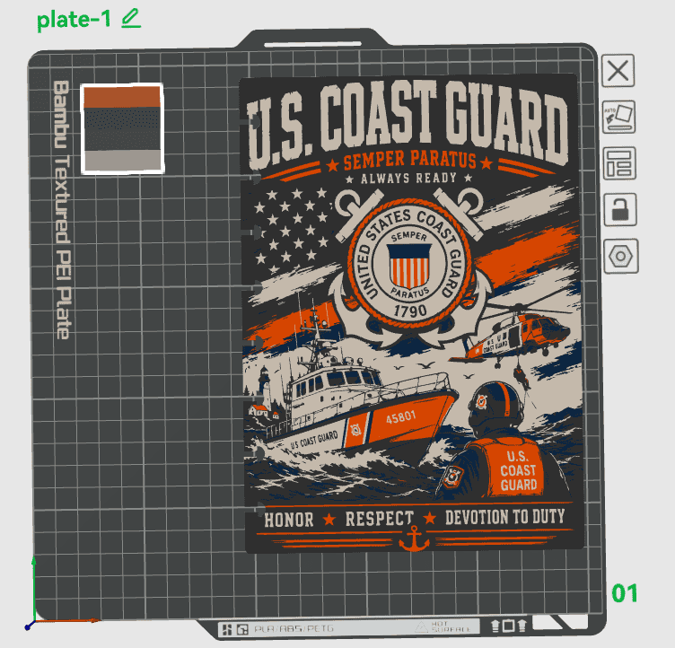 COAST GAURD A5 NOTEBOOK COVER STL/3MF