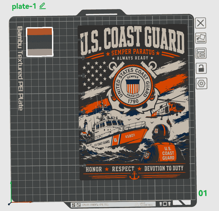 COAST GAURD A5 NOTEBOOK COVER STL/3MF