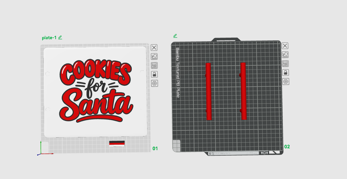 Santa Tray BUNDLE 3MF FILE ONLY