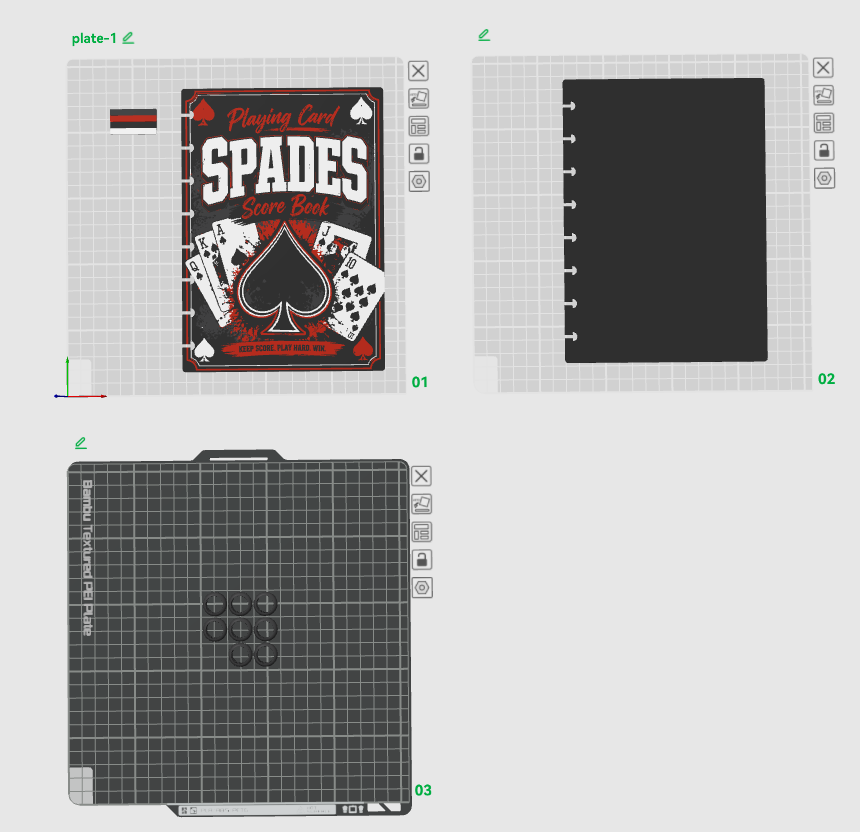 SPADES A5 NOTEBOOK COVER STL/3MF
