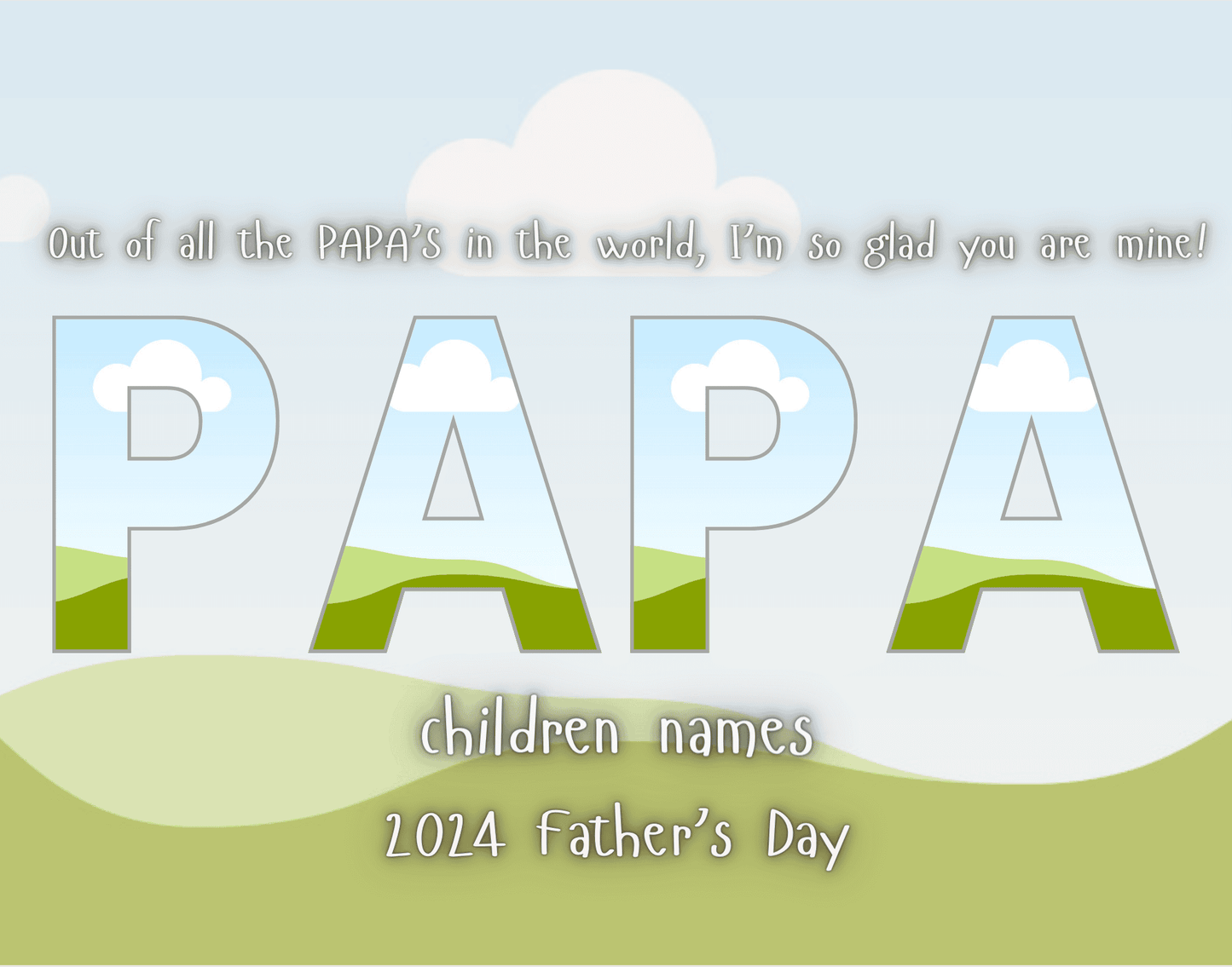 Fathers day template CANVA