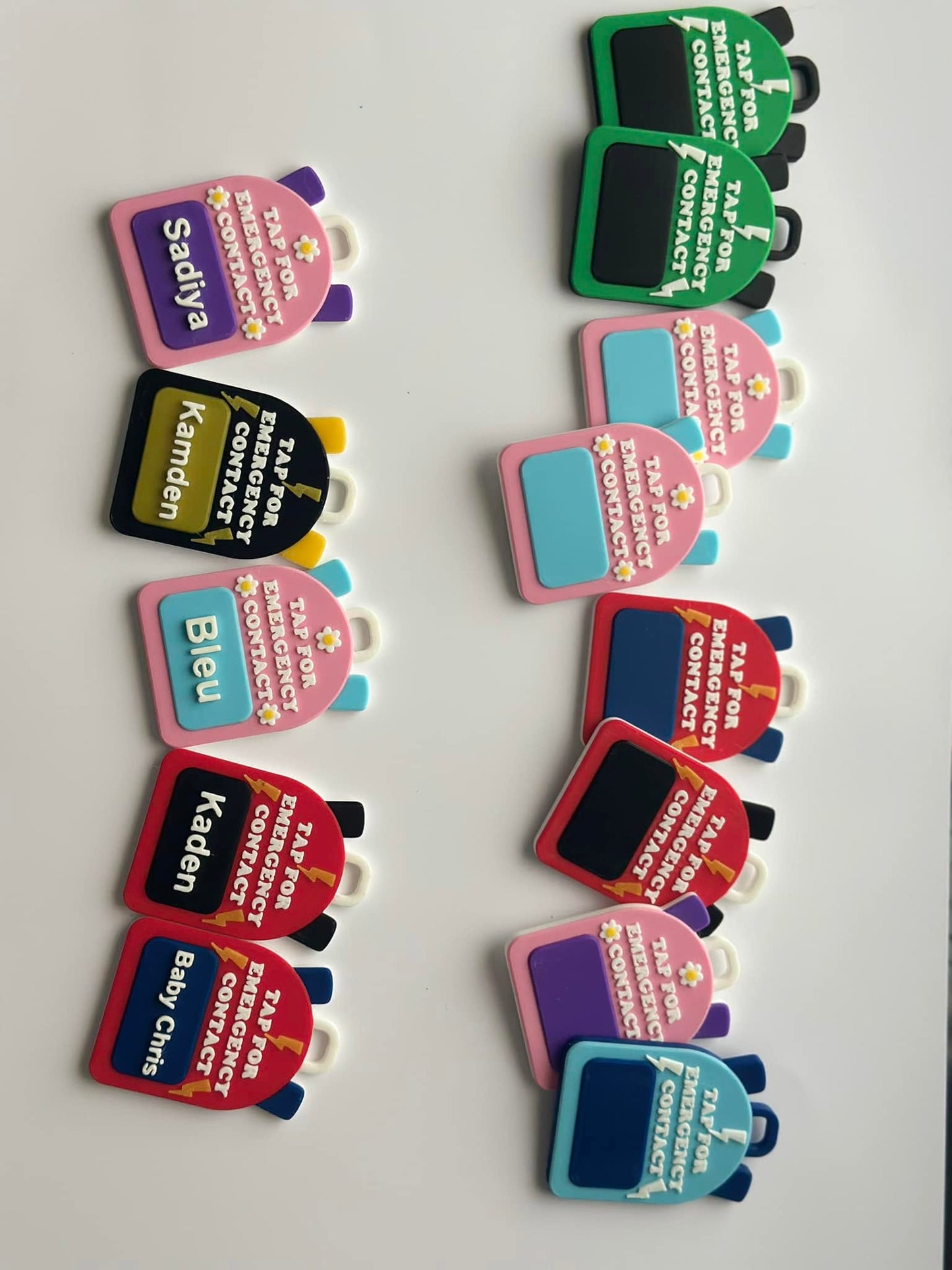 Emergency contact Keychain