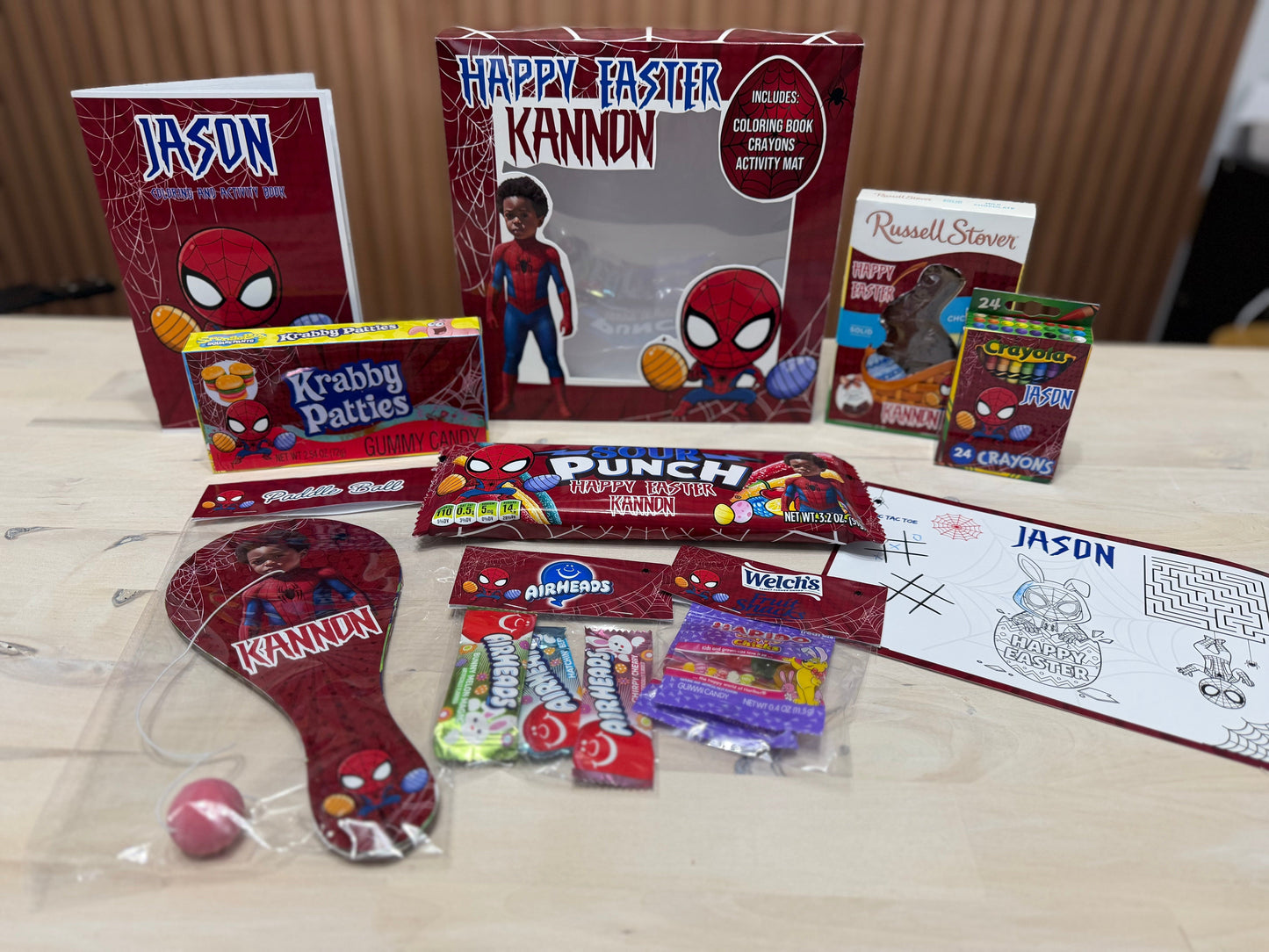KPOP, SPIDERMAN, BABYSHARK & BLANK CANVA DRAG AND DROP GIFT BOX TEMPLATES