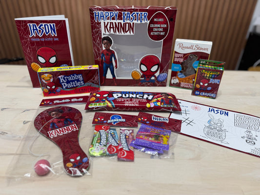 KPOP, SPIDERMAN, BABYSHARK & BLANK CANVA DRAG AND DROP GIFT BOX TEMPLATES