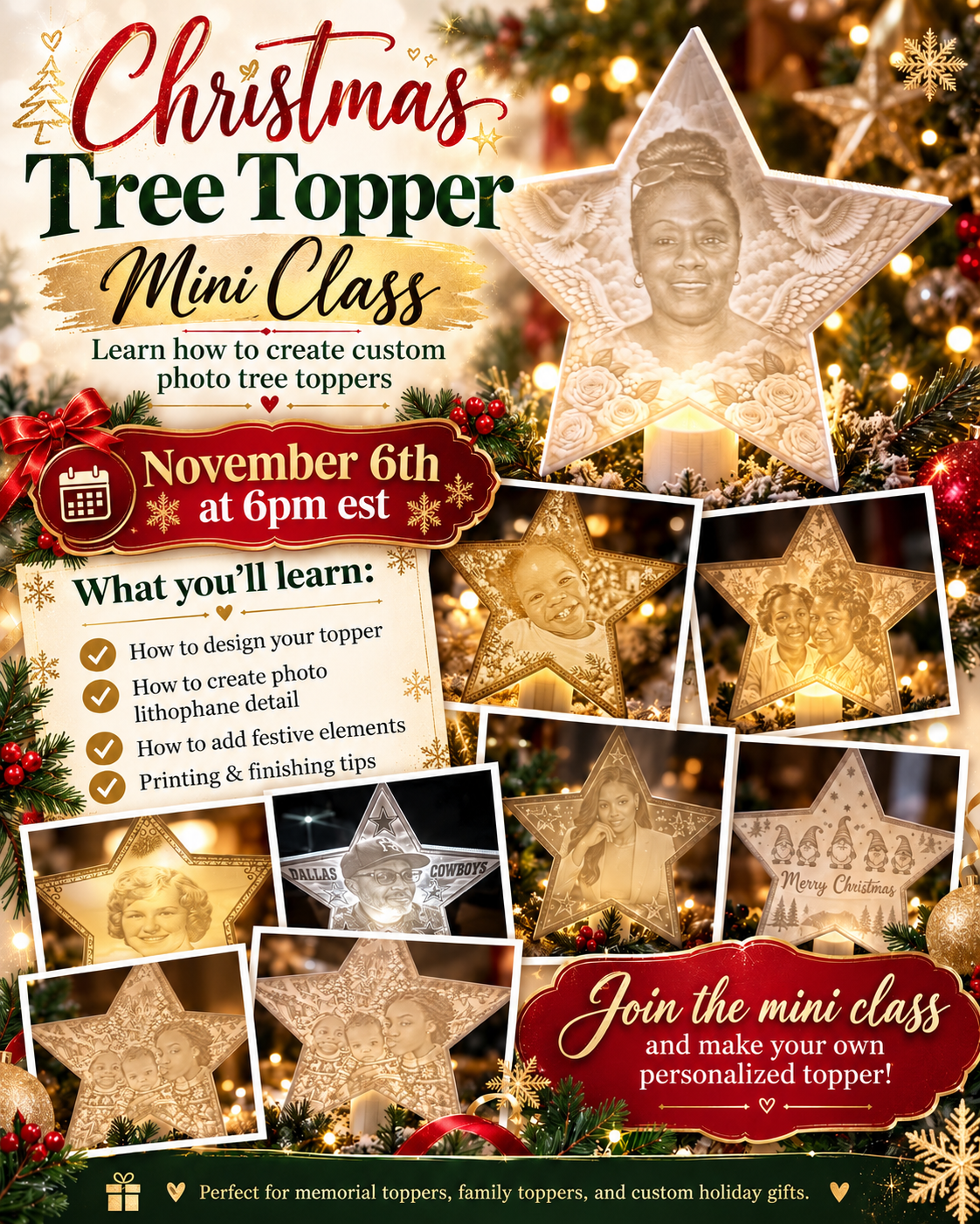 TREE TOPPER CLASS