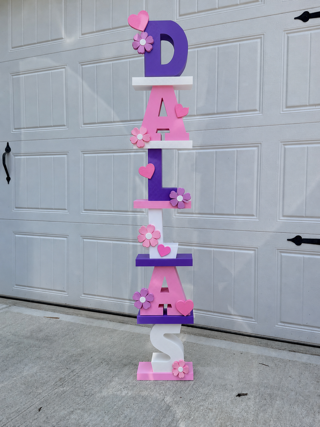 Personalized Stacked Name Letters