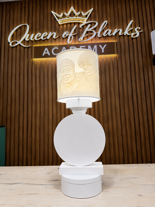 BLANK CIRCLE PUCK LIGHT LAMP BASE STL/3MF FILE WITH CLASS INCLUDED