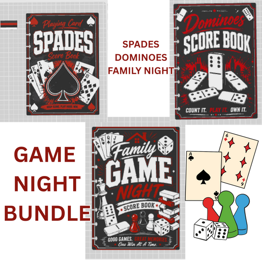 GAME NIGHT BUNDLE A5 NOTEBOOK COVER STL/3MF