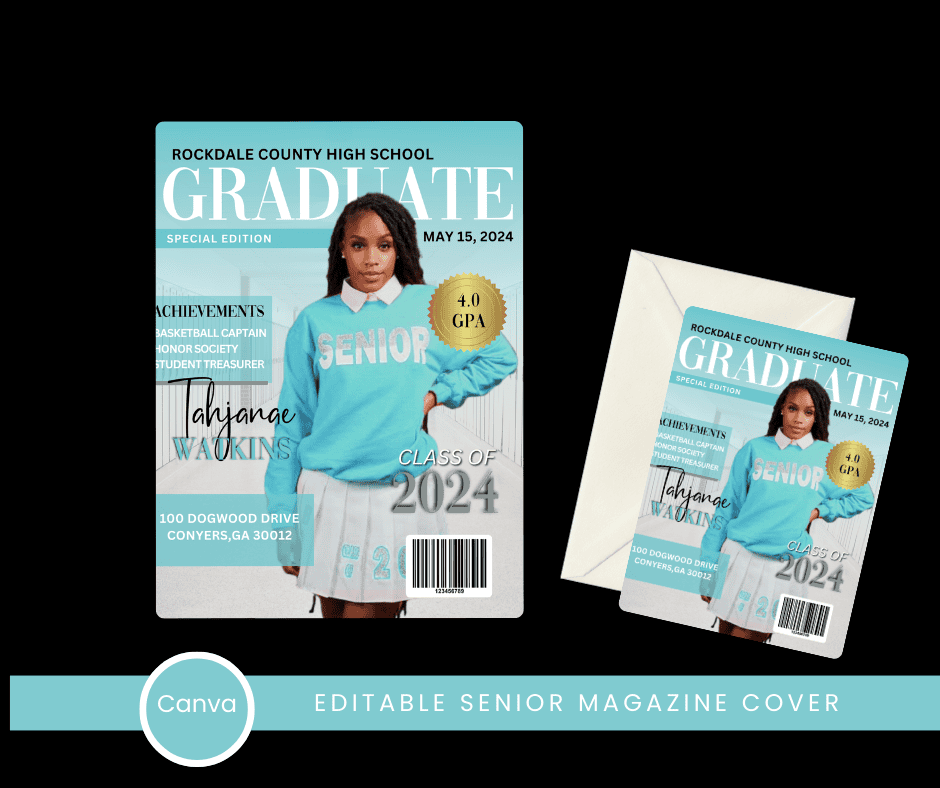 Graduation Editable Digital Kit Canva