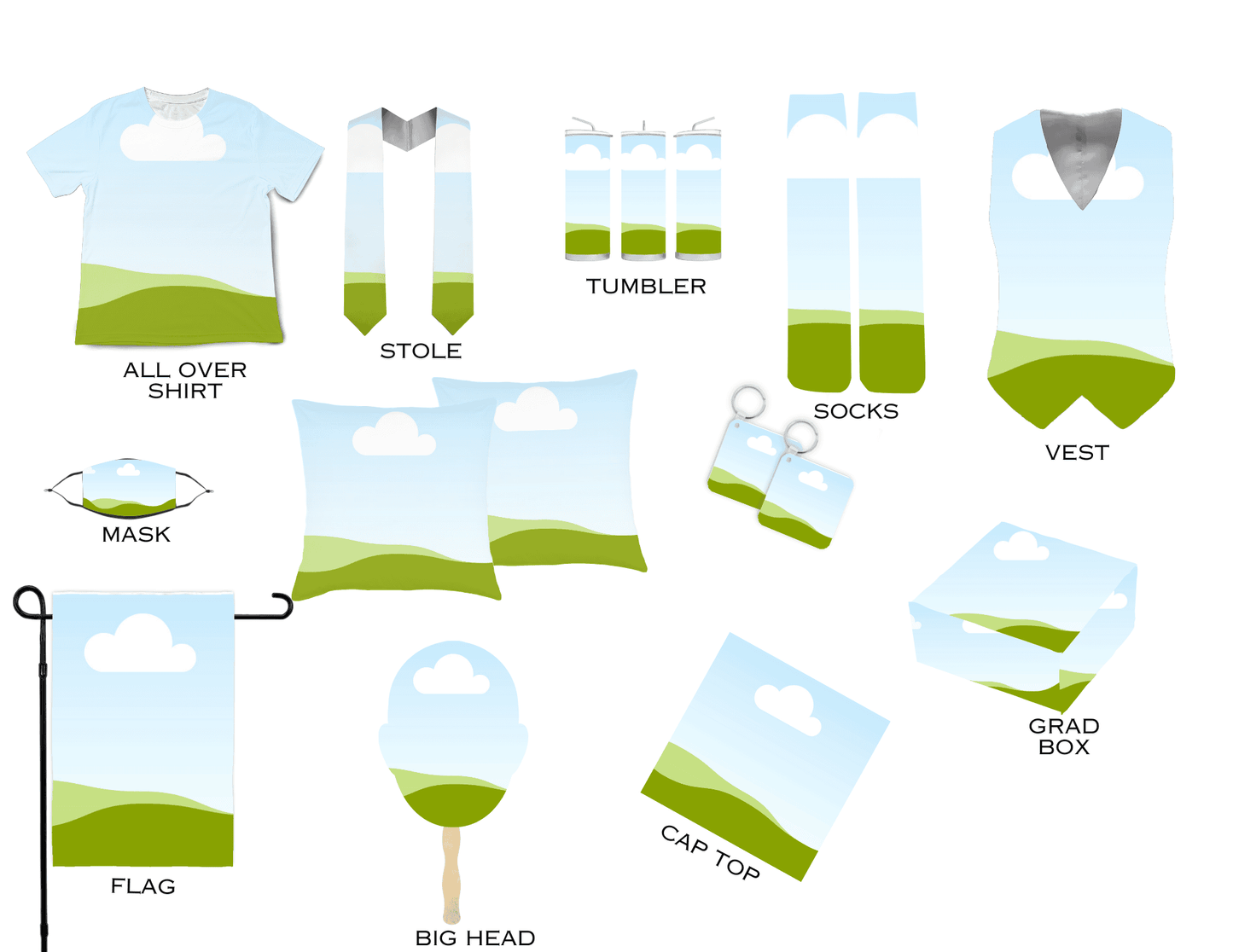 Graduation Editable Digital Kit Canva