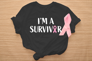 I'm a Survivor Pink DTF TRANSFER
