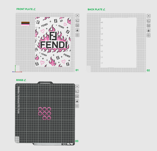 PINK FEND NOTEBOOK 3MF/STL