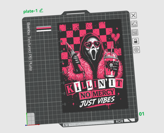 GHOSTFACE A5 NOTEBOOK COVER STL/3MF