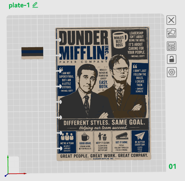 THE OFFICE BUNDLE A5 NOTEBOOK COVER STL/3MF