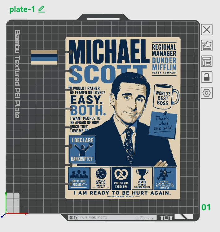 THE OFFICE BUNDLE A5 NOTEBOOK COVER STL/3MF