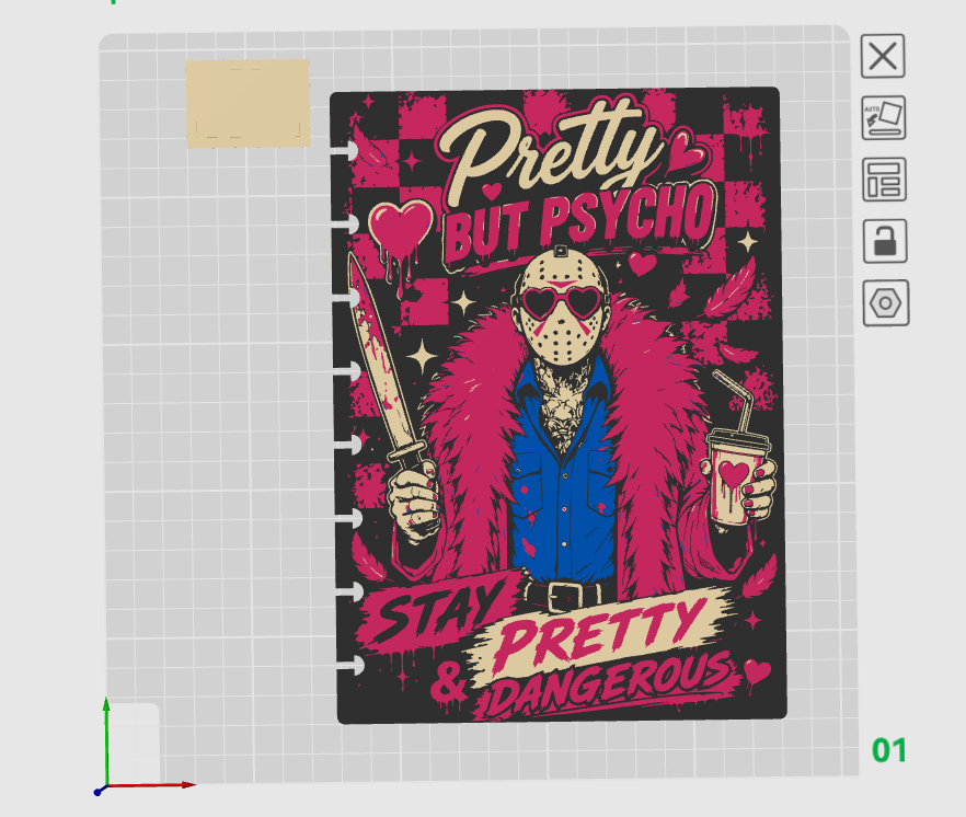 JASON A5 NOTEBOOK COVER STL/3MF