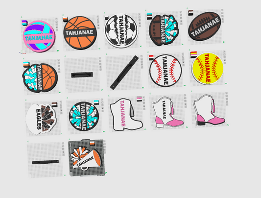 SPORT CHEER PLAQUE WITH HANDLES 3MF/STL FILE