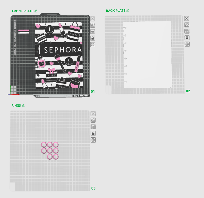 SEPHORA NOTEBOOK 3MF/STL